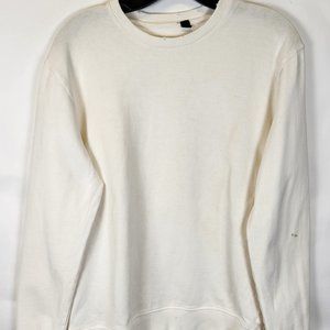 Just Cavalli Crewneck White Sweatshirt Small